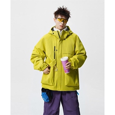 现货5W件冬季三防美式boxy解构连帽雪山冲锋衣棉衣男女棉服厚外套，男装夹克，电商A443