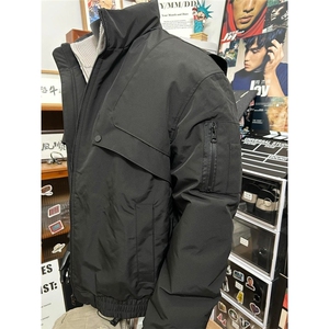 美式复古飞行员夹克男款冬季潮牌宽松立领工装棉服加厚保暖外套男图片