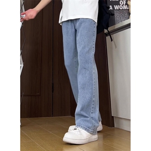 有货（自家图） 基础款微喇黄泥色直筒阔腿牛仔长裤K910特P42控58图片