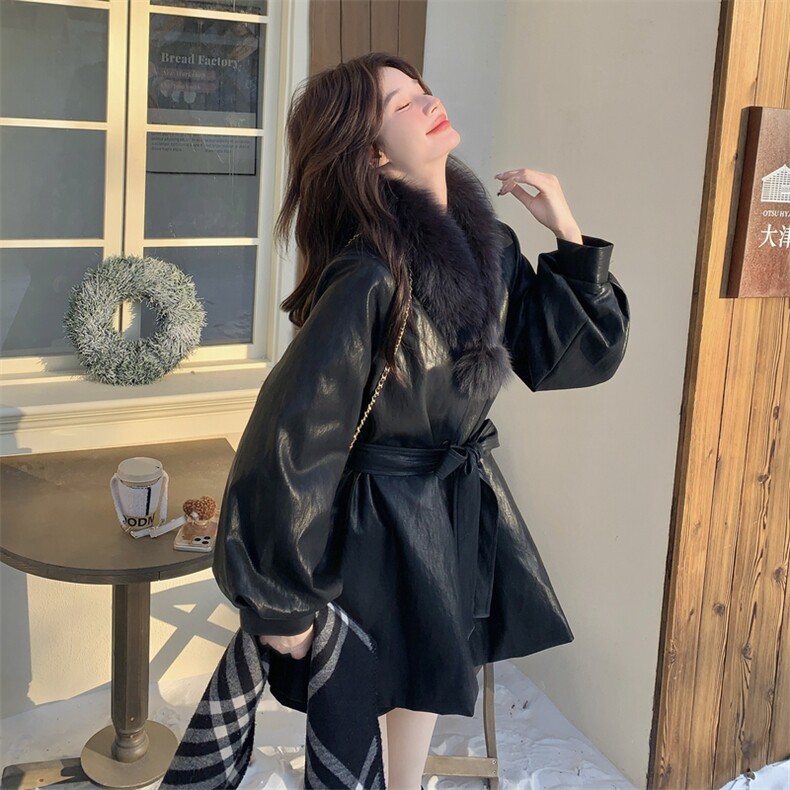 新品羽绒服狐狸毛围脖90绒皮衣外套,女装羽绒服,2C170