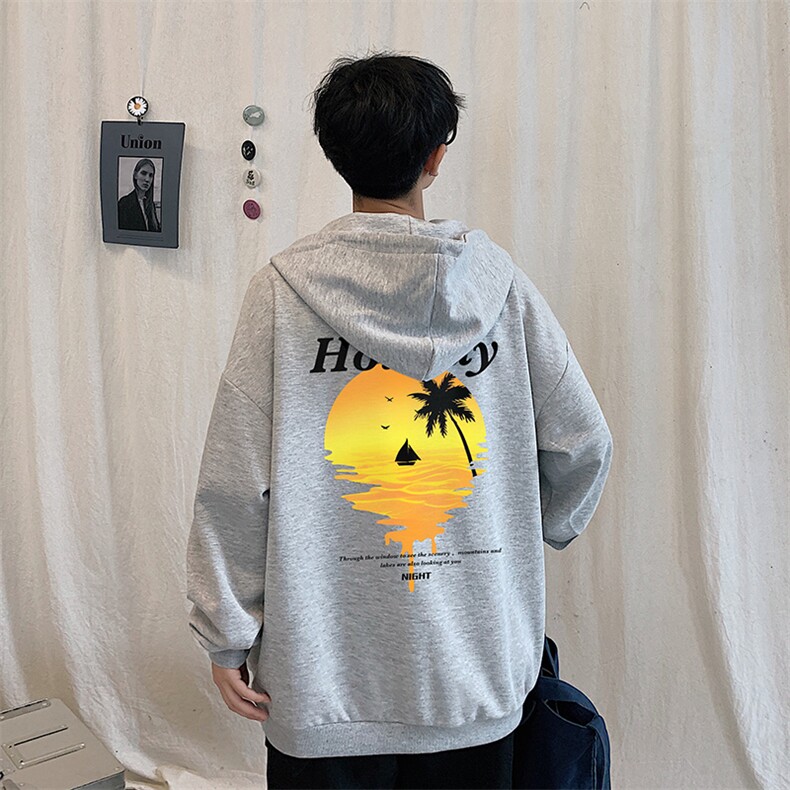 KS21266-P38连帽开衫卫衣男运动外套大码班服,男装卫衣,电商A040