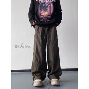 01秋季新款多口袋工装裤百搭显瘦降落伞兵裤子XZ211-1-K2348-P60图片