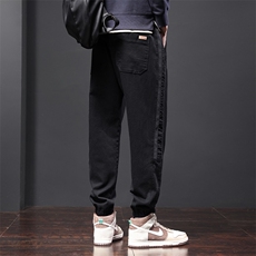 秋冬季工装休闲裤男士加厚宽松束脚裤运动长裤Z8889-P40/加绒P48，男装工装外套，星座509