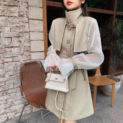 小香风风衣款连衣裙，女装风衣，M.W 嫚维