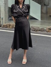 醋酸裙＋小香套装，女装职业装，GN