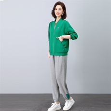 秋季新款休闲时尚套装宽松显瘦百搭运动服，女装套装/套裙，悦见她