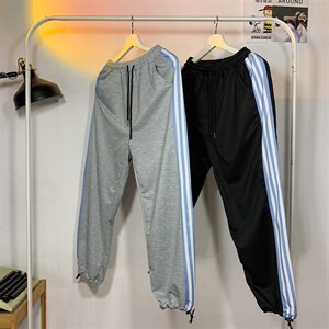 男春秋季港风三杆束脚裤K09P28图片