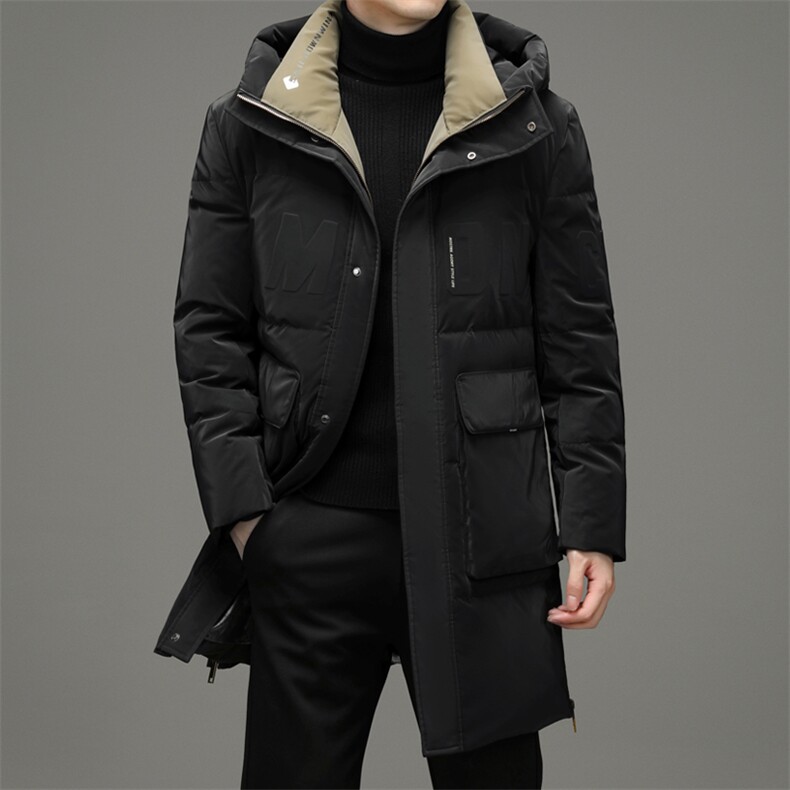 冬季新款男士2021中长款工装男商务休闲羽绒服男外套ZG2955-P390,男装羽绒服,电商B212（原钱塘6029）