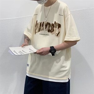男圆领T恤宽松短袖T1063P28图片