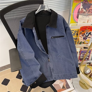 美式复古底特律夹克卡哈特工装百搭帆布翻领水洗外套男M9025/P78图片