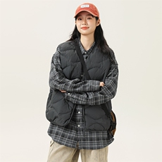 2025冬季新款男日系潮牌白鸭绒羽绒服加厚马甲棉衣YR58-F178，男装羽绒服，电商A101（原外27）