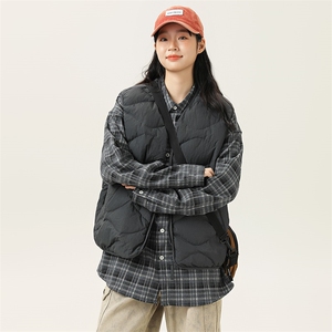 2025冬季新款男日系潮牌白鸭绒羽绒服加厚马甲棉衣YR58-F178