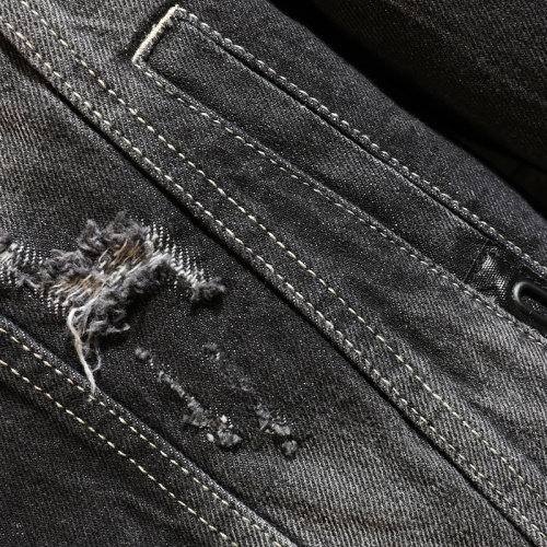 JK575-p95-限价128现货砖墙牛仔夹克肥仔量足破洞印花大码,男装夹克,星座103A