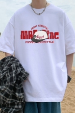 T792纯棉潮牌重磅短袖t恤男夏季oversize小众高街美式宽松上衣，男装T恤，星座304A