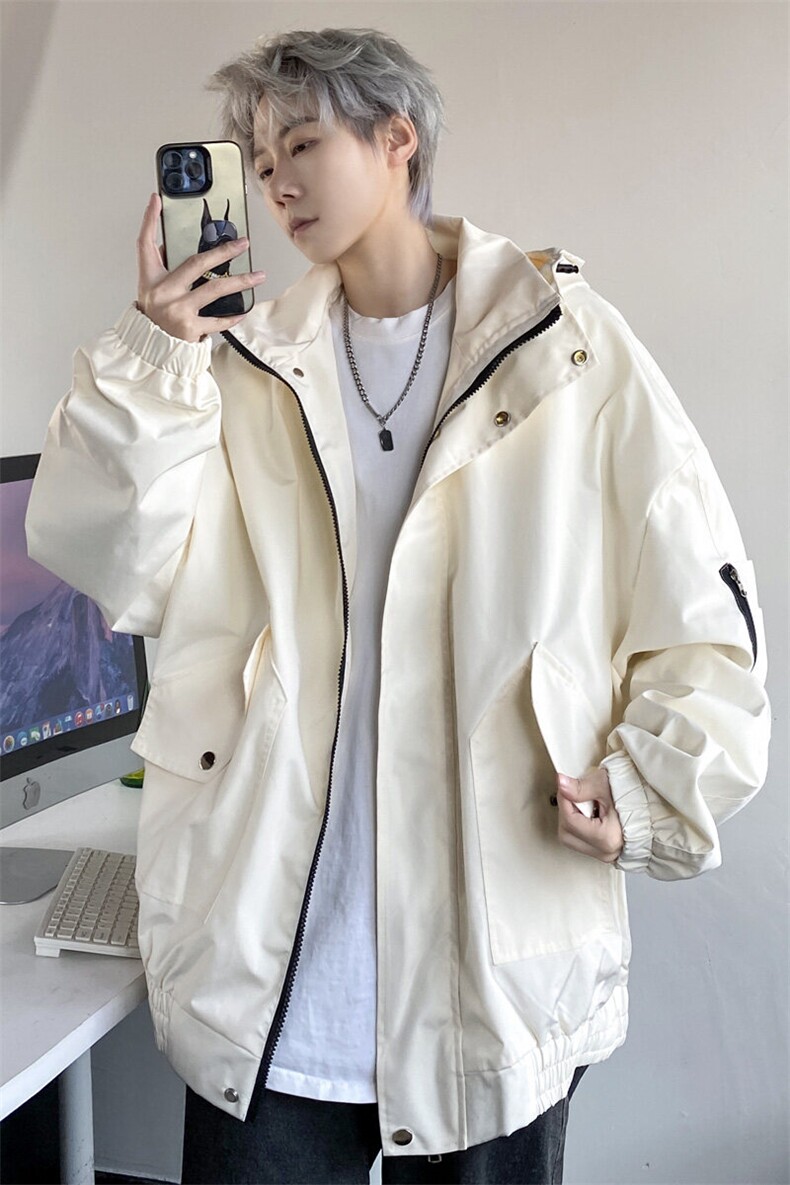 冲锋衣男款户外登山服山系外套防风防水连帽夹克J2501P85控118,男装夹克,电商A157