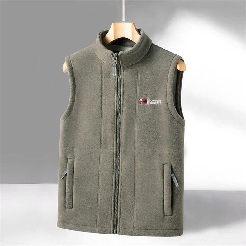 2026秋冬男女同款摇粒绒加厚休闲时尚户外连帽开衫外套潮,男装背心/马甲,星座505-2（原电商A260-1)