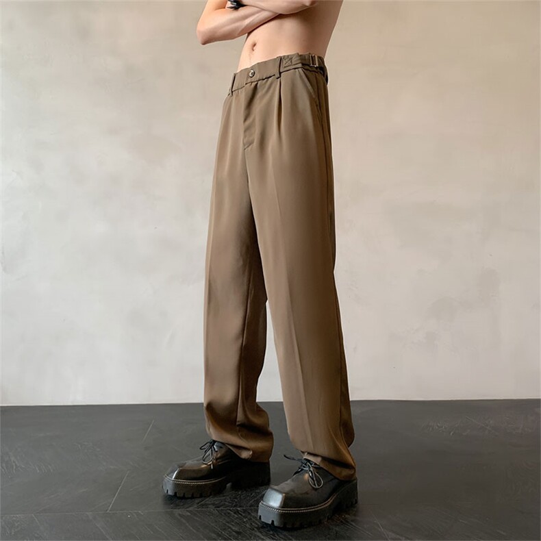 西裤男春夏季垂感高级感西装裤子痞帅潮XZ211-1-K2326-P55图片