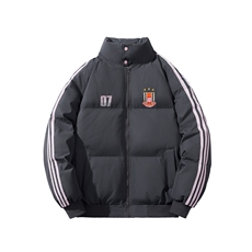 白底图抖音得物织带棉服刺绣logo棉衣休闲外套男女G1105P118，男装棉衣，电商A339