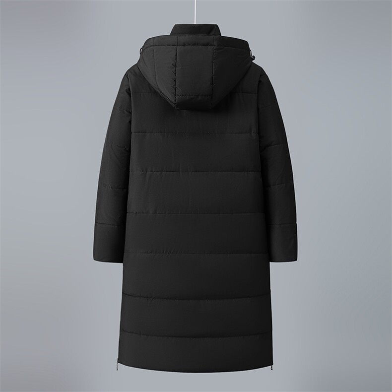 连帽冬季时尚纯色拉链美式白鸭绒羽绒服外套长款校服团购服,男装羽绒服,星座301D-5(原星座1415）