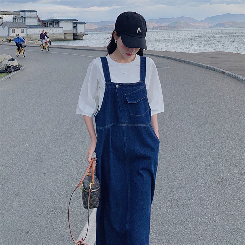 新品牛仔背带裙-款号9820套装P145K198元背带裙P115元K168,女装运动套装,浙宝305