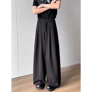 休闲西裤男女韩版潮流帅气百搭垂感2026夏季ins新款长裤K6162-P35图片