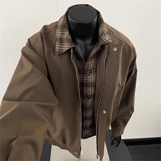 冬季设计感假两件休闲加厚棒球棉服男女情侣飞行员夹克棉衣外套，男装夹克，星座506A