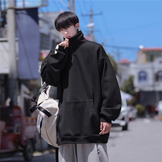 1360克重磅半拉链POLO衫50%棉50%涤纶大码M-5XL卫衣男WY77077P65，男装Polo衫，星座226-2