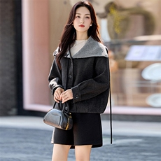 小香风毛呢呢外套女2025秋冬新款小个子短款气质显瘦好看上衣，女装短外套，香水丽阁