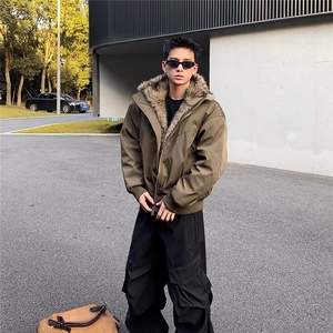档口现货D8216-特价110抖音天猫高质量座山雕棉服男女款图片