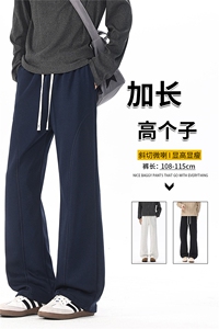 高个子斜切微喇卫裤男春秋季货号KZ088加长图片