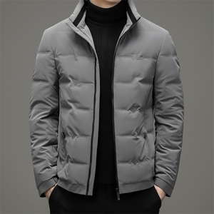 冬新新款羽绒服男立领中年男士休闲外套上衣爸爸装YYYR07863-P245图片