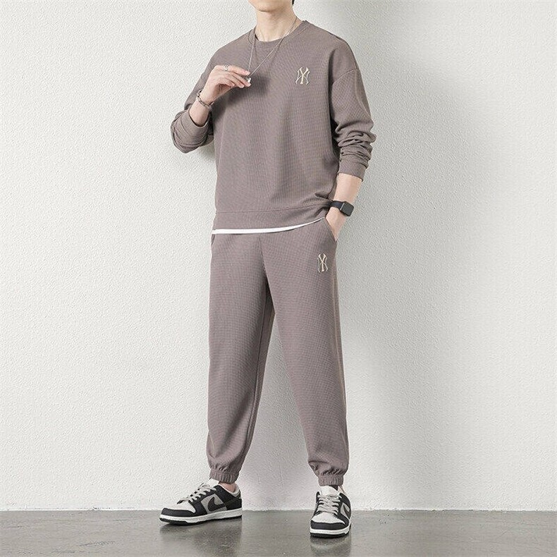7812-P70 秋季休闲卫衣男套装长袖两件套图片
