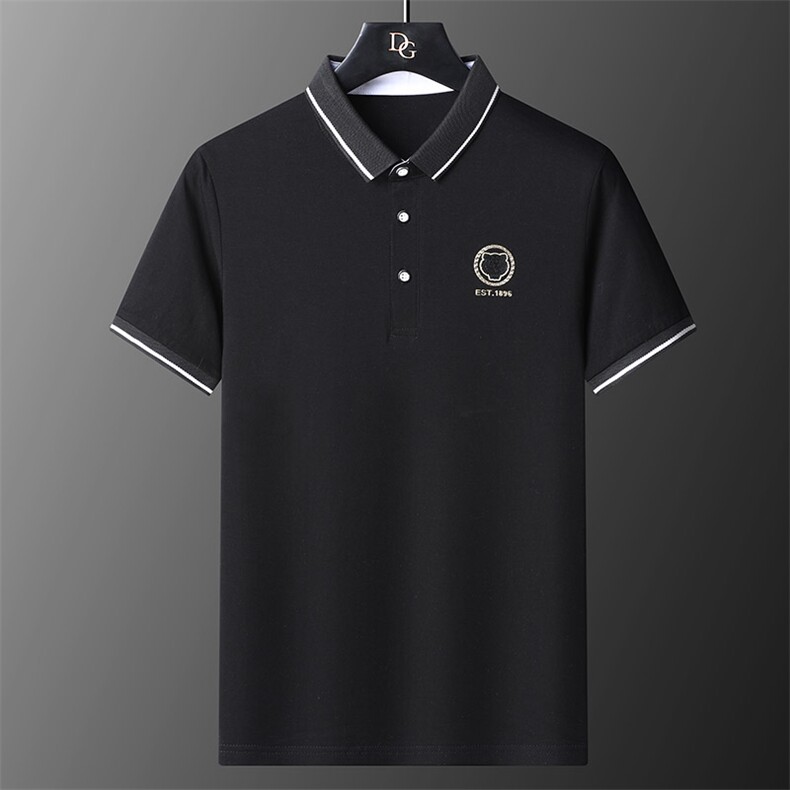 男装短袖T恤2023夏季新款男士翻领POLO衫中年商务休闲体恤上衣服,男装Polo衫,电商B212（原钱塘6029）