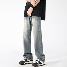 美式高街潮流宽松水洗牛仔裤休闲裤A161-S2350-P55，男装牛仔裤，电商A161