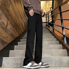 微喇纯色牛仔裤美式ins高街hiphop水洗微喇复古牛仔裤N638P40，男装牛仔裤，星座301D-2(原星座1004-1）