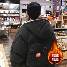 MY16040-P100加厚加绒连帽棉衣男大码棉服男面包服男，男装棉衣，电商A040A