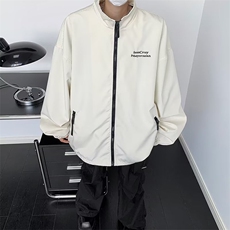 春秋季日系立领夹克衫男士新款潮牌衣服宽松休闲青少年冲锋衣，男装夹克，星座716-3