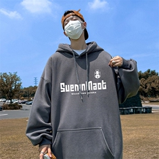抖音得物供货可提供视频秋冬重磅美式宽松连帽卫衣DL2328，男装卫衣，电商A486
