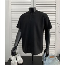 2026男装250克夏季亨利领宽松短袖T恤夏装半袖打底衫S398特P16，男装T恤，电商A233-1