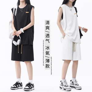 休闲舒适百搭宽松冰丝抗皱套装 TZ87-特批66图片