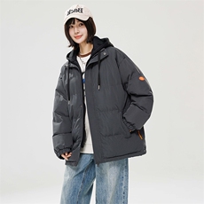 棉衣男三防冬季新款港风宽松连帽假两件加厚棉服914-4-WT08P70，男装棉衣，星座914-4