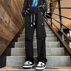 美式工装裤男款秋季户外机能冲锋裤阔腿宽松直筒休闲长裤KA28，男装休闲裤，星座1116A-1（原606A）