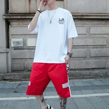 夏季短袖t恤男生套装搭配潮牌韩版潮流一套DS773T，男装T恤，电商A102