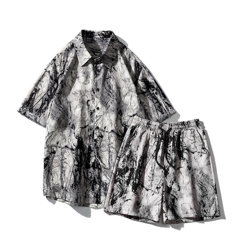 1短衬CS77033特P25DK77055特P18无差价套装TZ77066特P43大码M-5XL，男装休闲套装，星座226-2