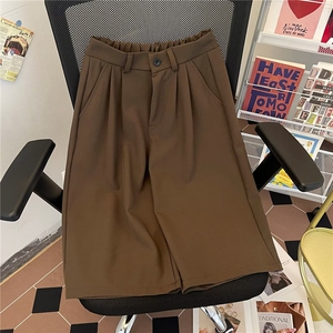 西裤男士春夏季新款垂感高级感西装裤子直筒休闲七分裤N31图片