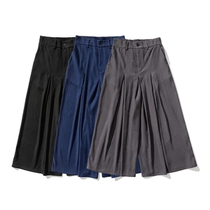 白底平铺 夏季大码大腿裤裙裤直筒阔腿裤休闲新中式汉服 K251/P70图片