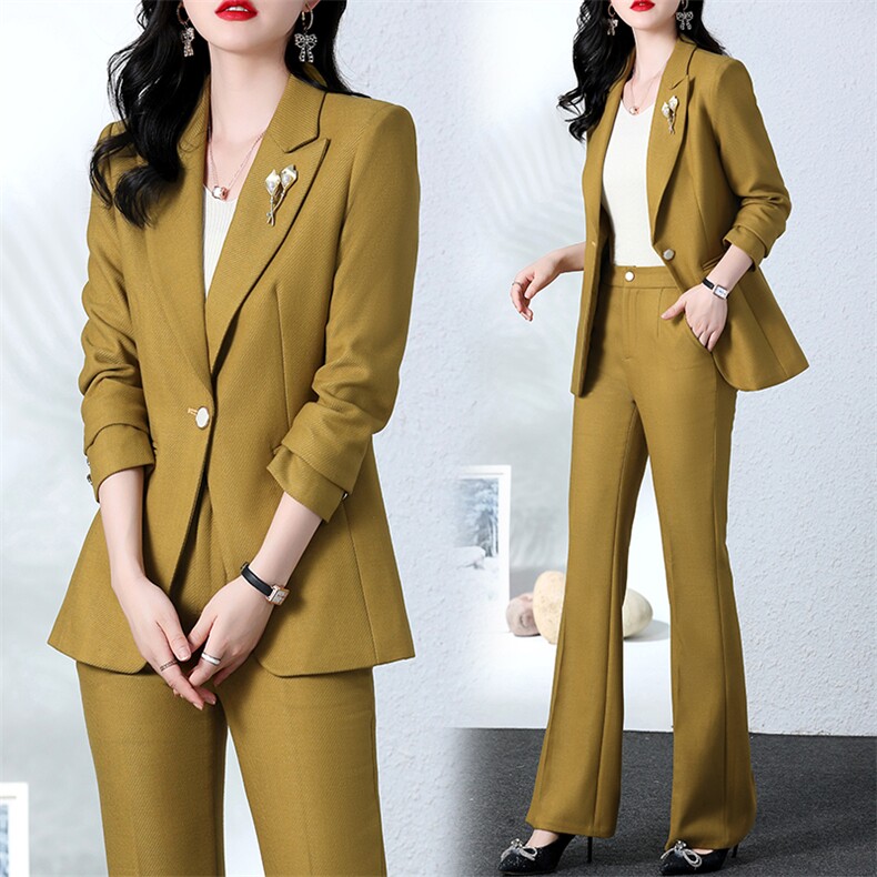 西装套装春装女2025年新款时尚气质高级感女神范职业西服两件套潮,女装套装/套裙,然然