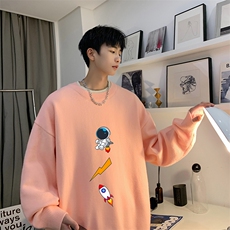 控78假两件毛衣男大码加绒针织衫男毛线衣M80165-P55加绒P70，男装针织衫/毛衣，电商A040