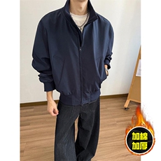 棉衣5W件现货冬季美拉德立领飞行夹克廓形高街棒球服加棉加厚外套，男装夹克，电商A486