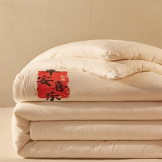 新款风平安喜乐棉花被子被芯新疆棉花被，被套/被芯，一起卖家纺